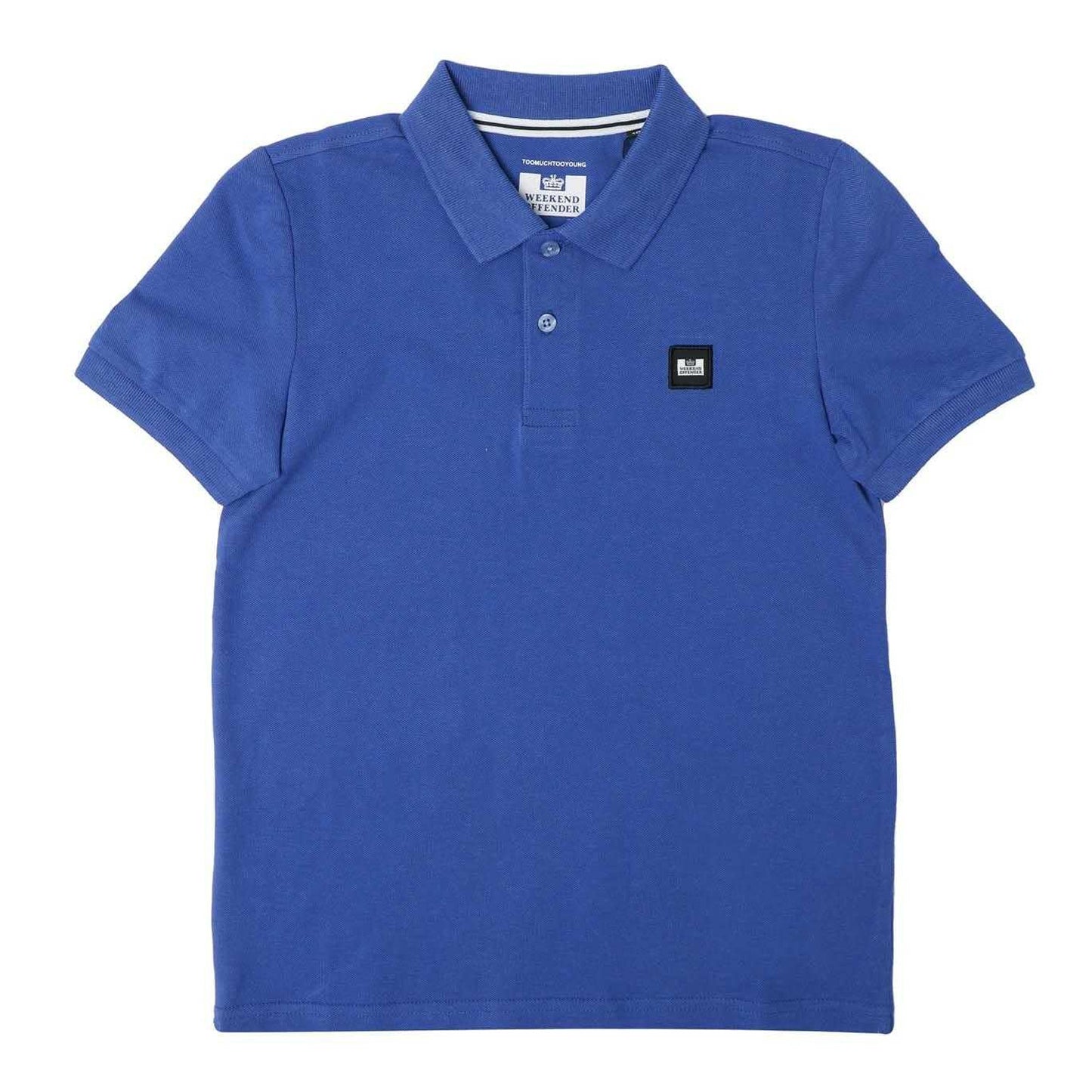 Blue - Front - Weekend Offender Childrens-Kids Canerios Graphic Polo Shirt