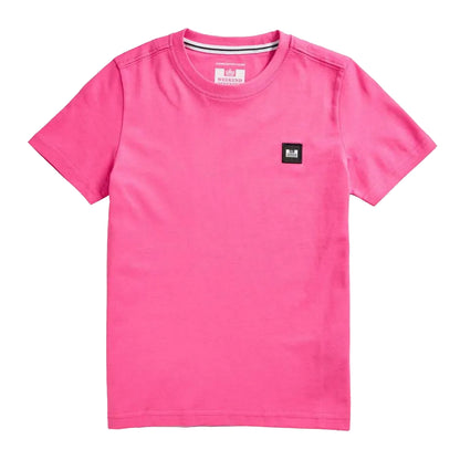 Pink - Front - Weekend Offender Childrens-Kids Cannon Beach Badge T-Shirt