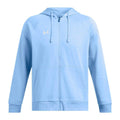 Blue - Front - Under Armour Mens Rival Fleece Full Zip Hoodie