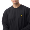 Blue - Side - Lyle & Scott Mens Fleece Sweatshirt