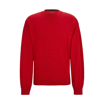 Pink - Front - Hugo Mens Knitted Sweatshirt