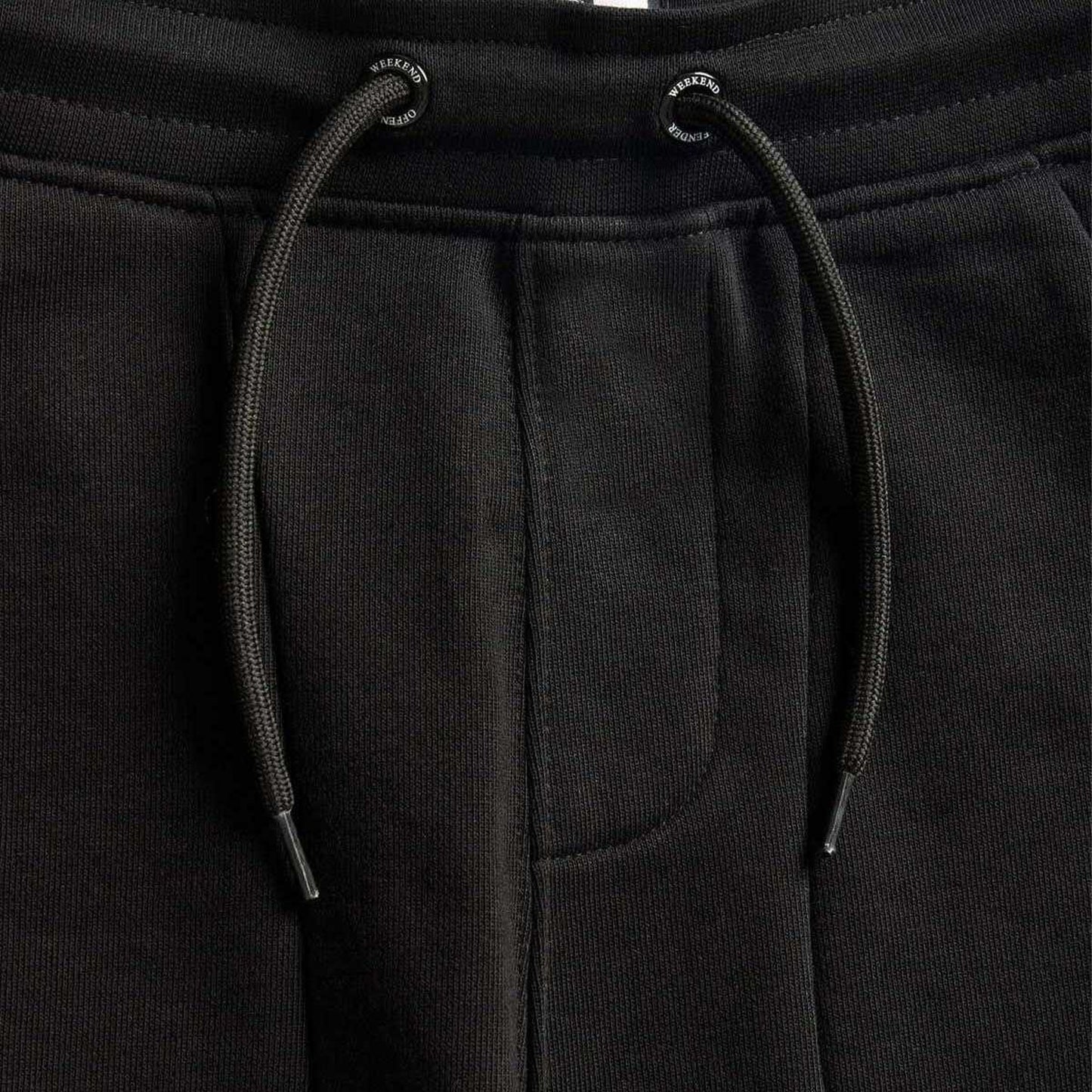 Black - Back - Weekend Offender Childrens-Kids Logo Seamed Jogging Bottoms