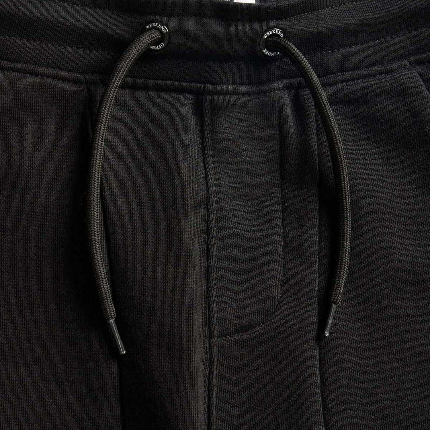 Black - Back - Weekend Offender Childrens-Kids Logo Seamed Jogging Bottoms