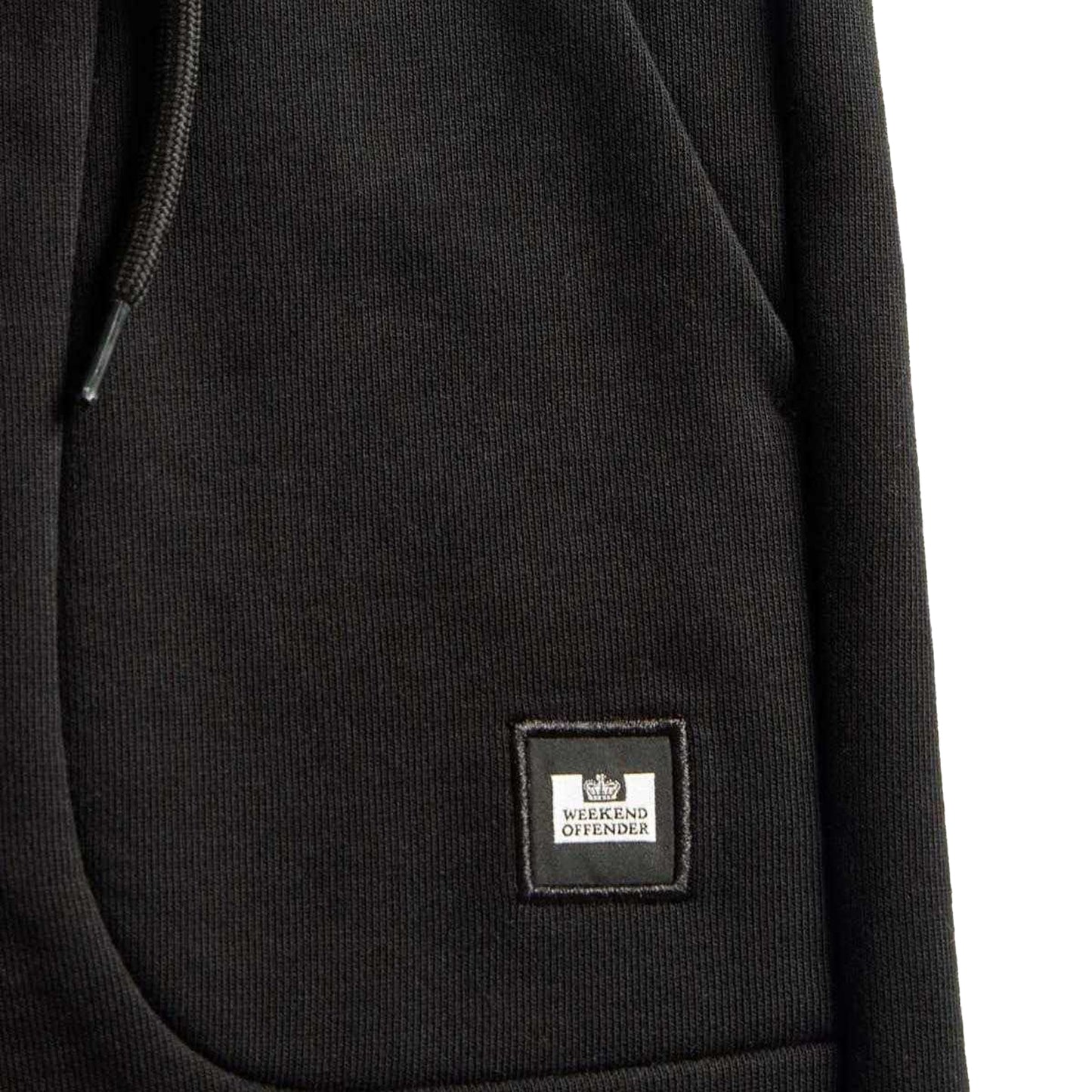 Black - Side - Weekend Offender Childrens-Kids Logo Seamed Jogging Bottoms