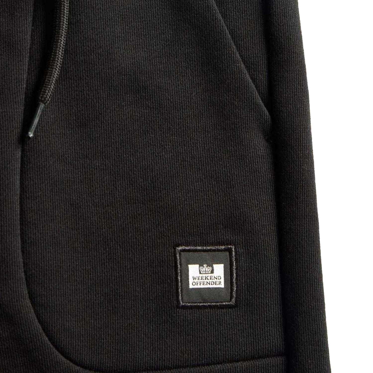 Black - Side - Weekend Offender Childrens-Kids Logo Seamed Jogging Bottoms