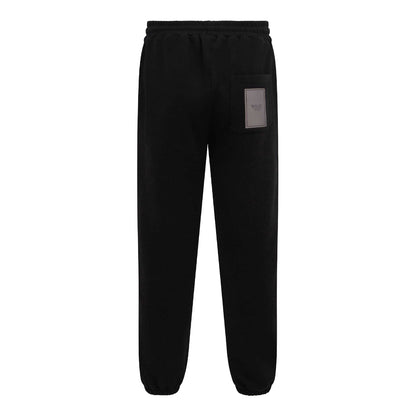 Black - Back - Mallet Mens Loopback Jogging Bottoms