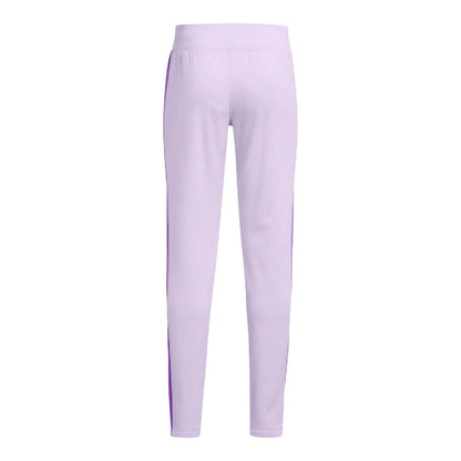 Purple - Back - Under Armour Childrens-Kids Fleece Jogging Bottoms