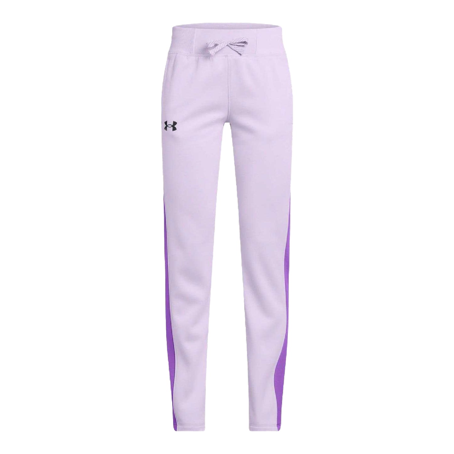 Purple - Front - Under Armour Childrens-Kids Fleece Jogging Bottoms