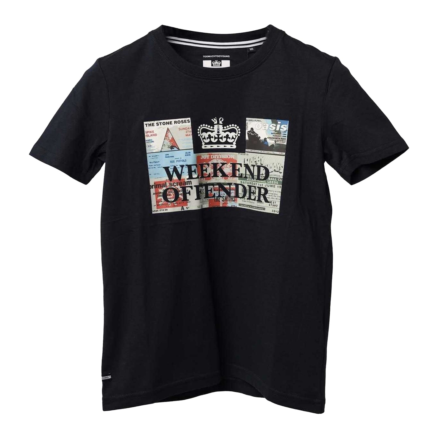 Navy - Front - Weekend Offender Childrens-Kids Ticket T-Shirt