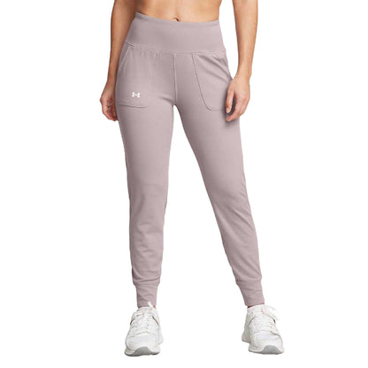 Grey - Side - Under Armour Womens-Ladies Jogging Bottoms