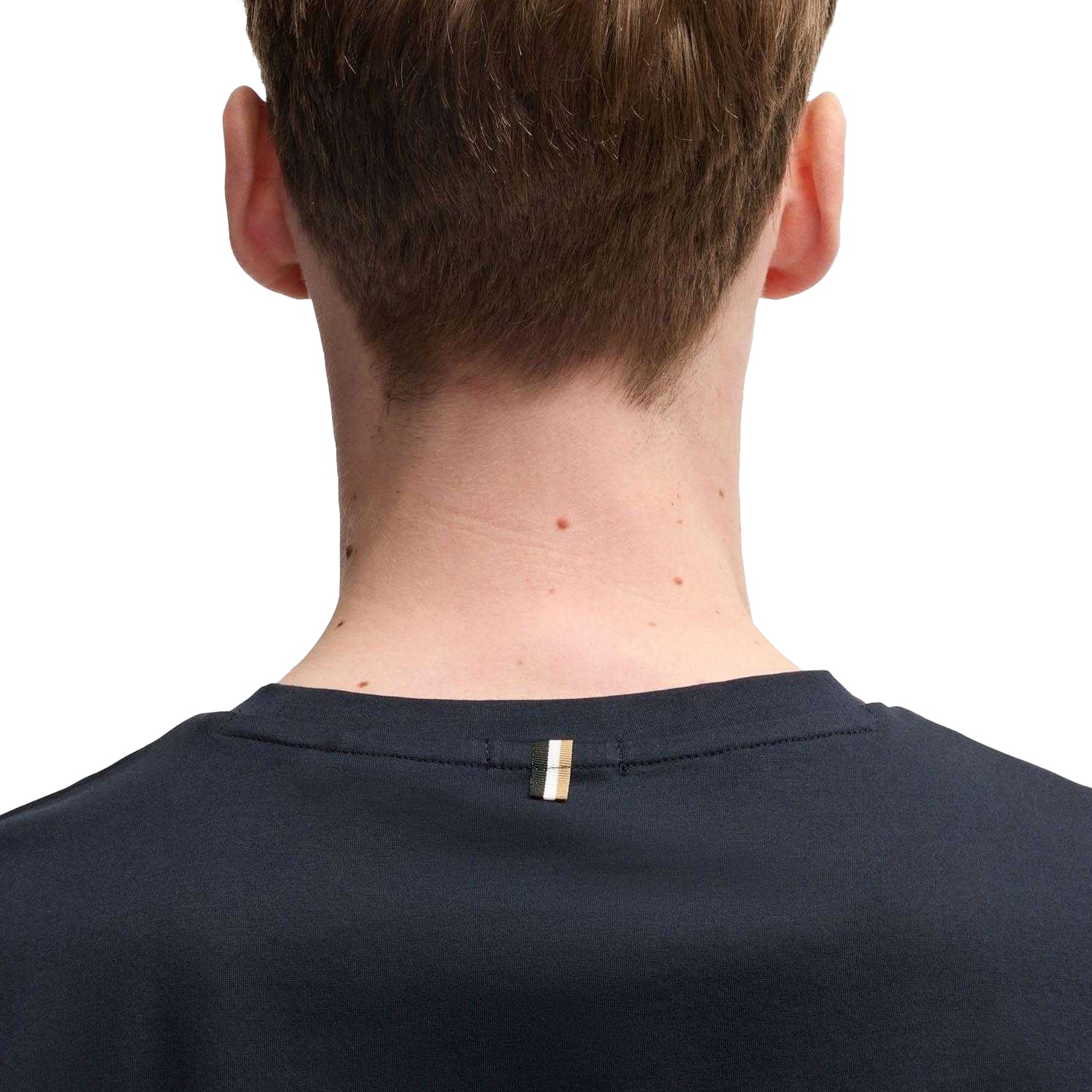 Dark Blue - Side - Boss Mens Tessler 150 T-Shirt