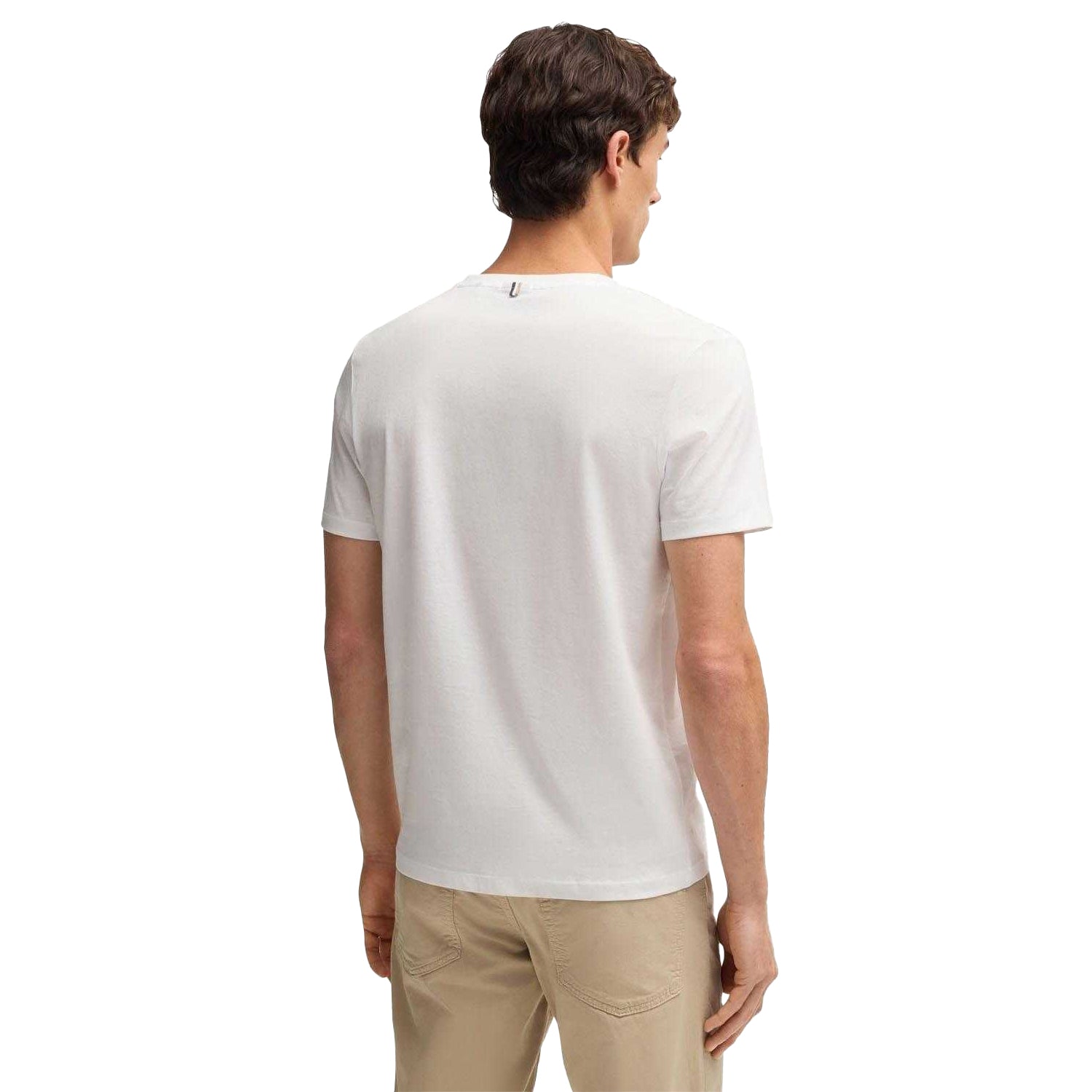 White - Back - Boss Mens Tessler 150 T-Shirt