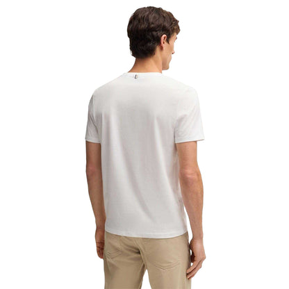 White - Back - Boss Mens Tessler 150 T-Shirt