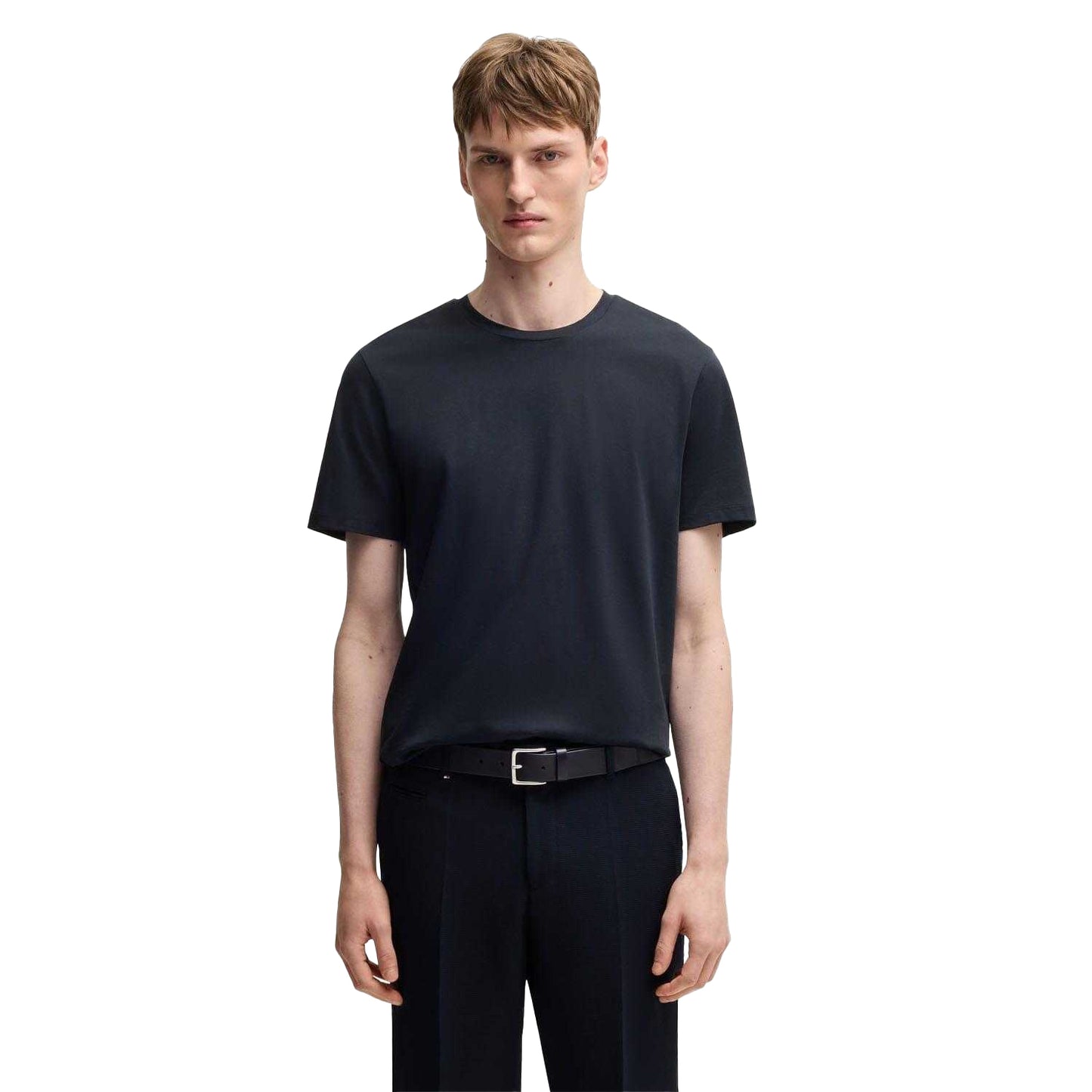 Dark Blue - Front - Boss Mens Tessler 150 T-Shirt