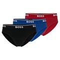 Multicoloured - Front - Boss Mens Power Briefs (Pack of 3)