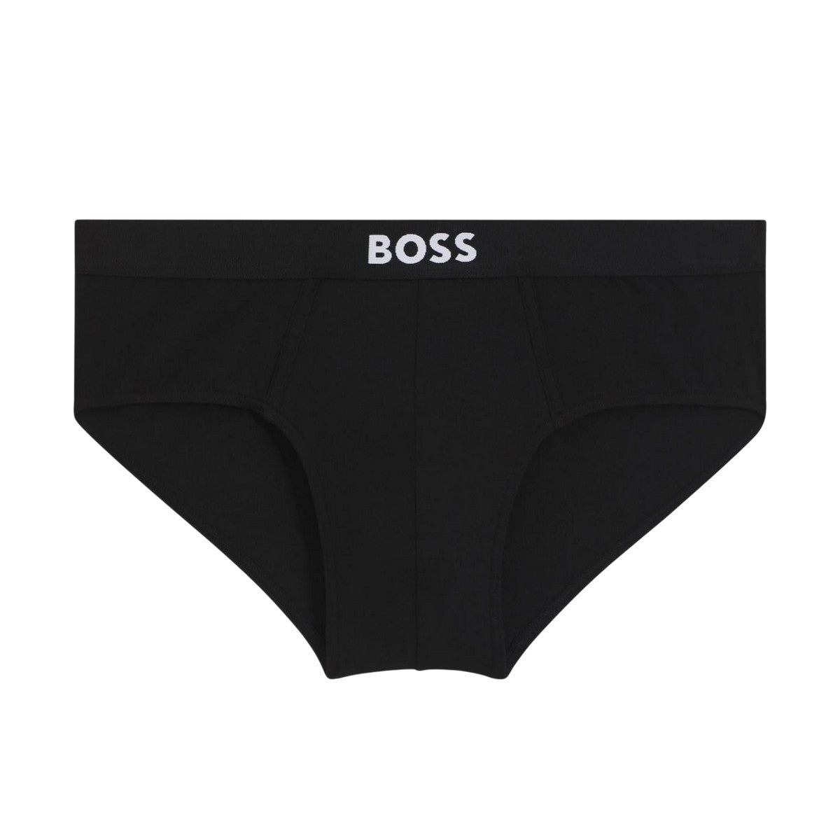 Black - Back - Boss Mens Logo Briefs (Pack of 3)