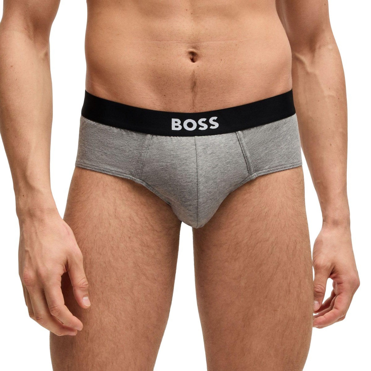 Multicoloured - Back - Boss Mens Logo Briefs (Pack of 3)