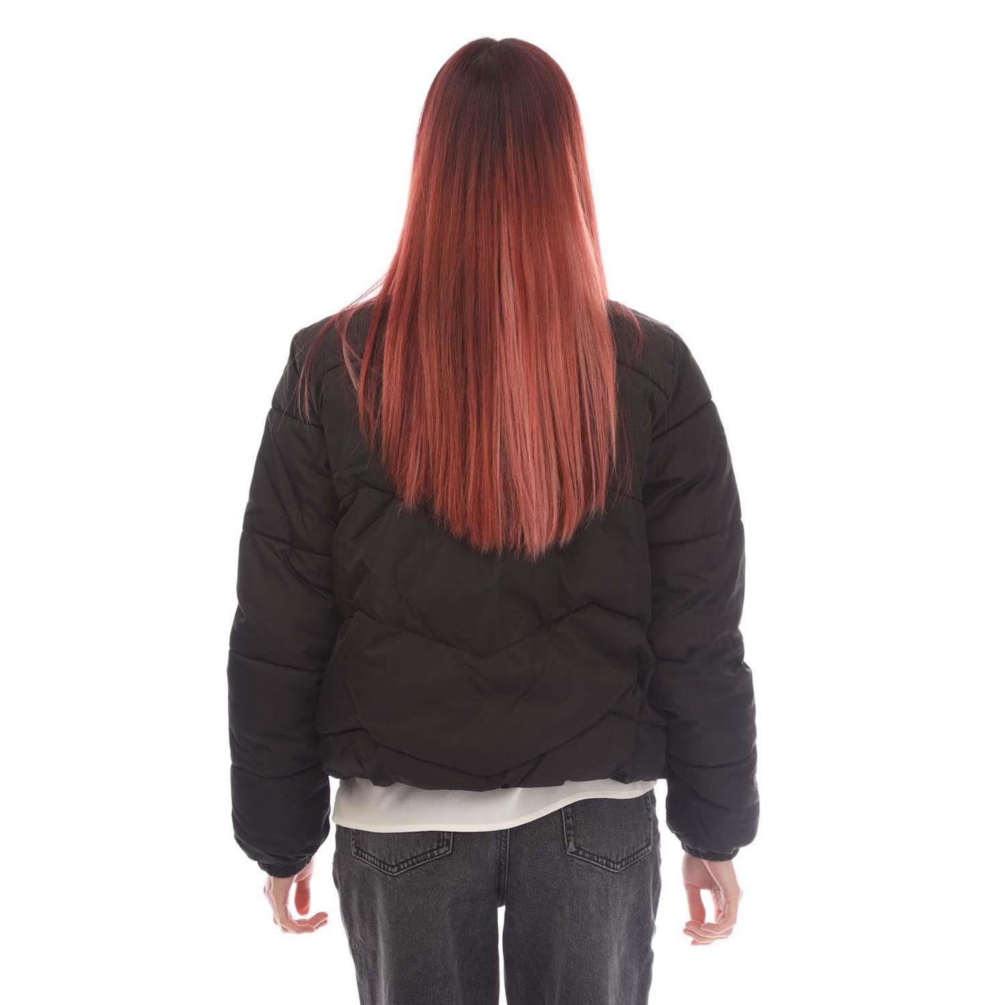 Black - Back - Vero Moda Womens-Ladies Ligario Short Padded Jacket