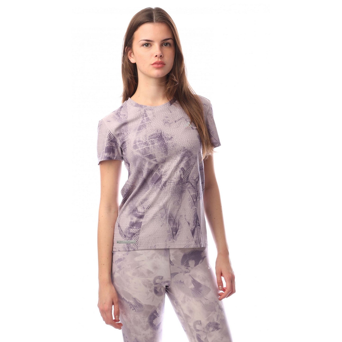 Purple - Front - Adidas Womens-Ladies Ultimate All-Over Print T-Shirt