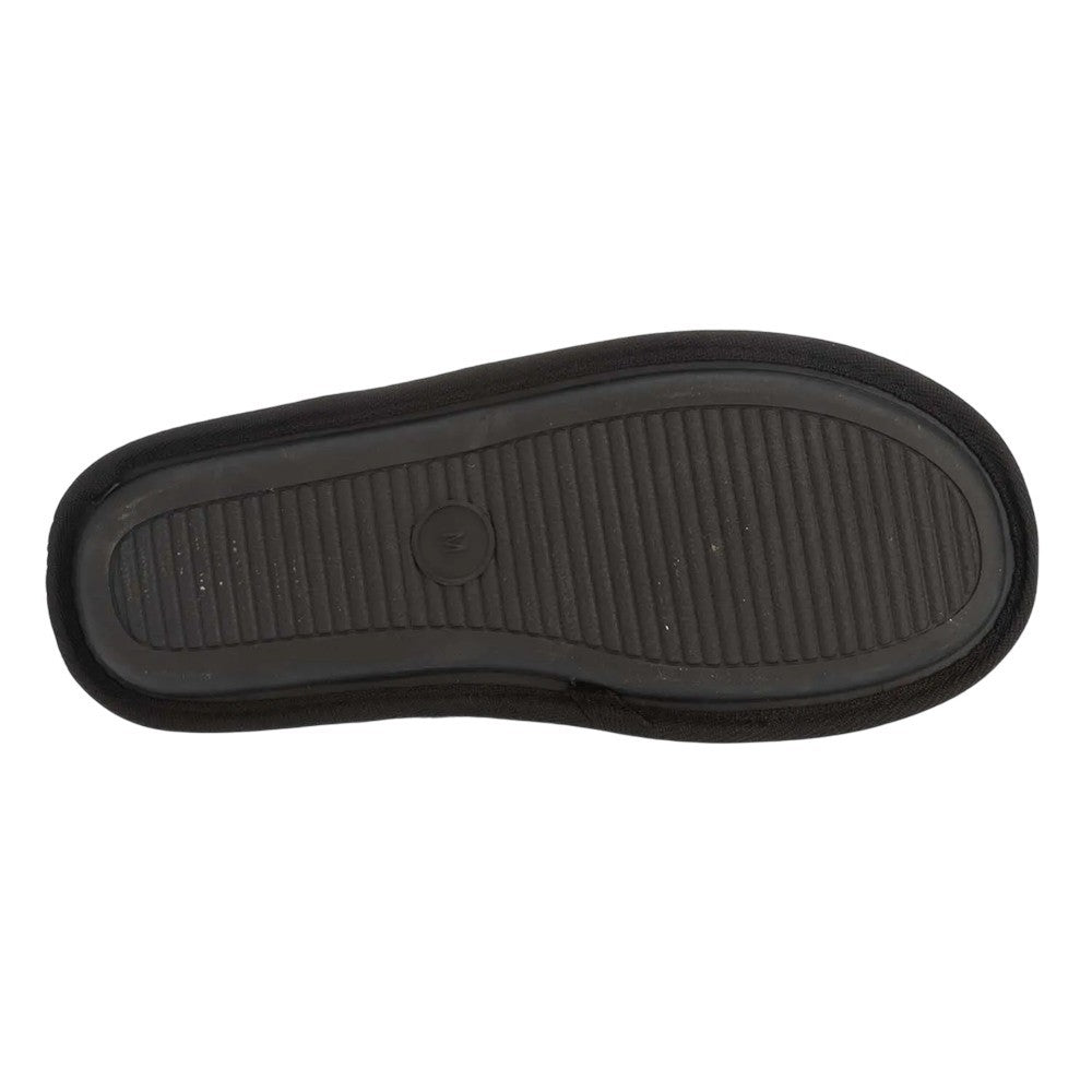 Black - Side - Lyle & Scott Mens Tarquinn Mule Slippers