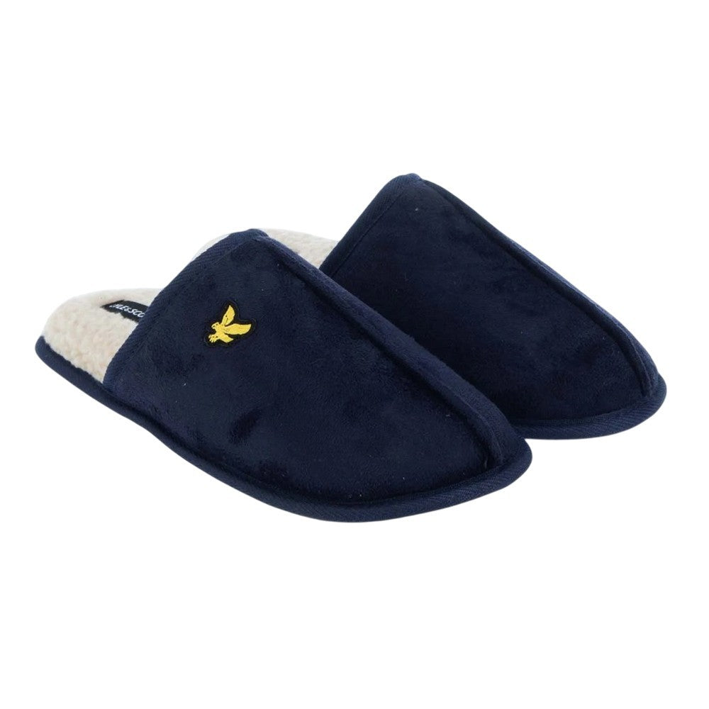 Navy - Front - Lyle & Scott Mens Tarquinn Mule Slippers