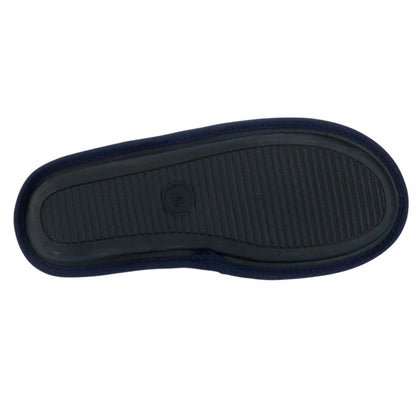 Navy - Side - Lyle & Scott Mens Tarquinn Mule Slippers