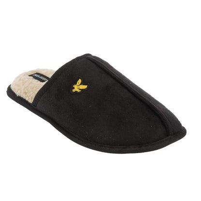 Black - Front - Lyle & Scott Mens Tarquinn Mule Slippers