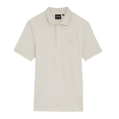Beige - Front - Lyle & Scott Mens Tonal Eagle Polo Shirt
