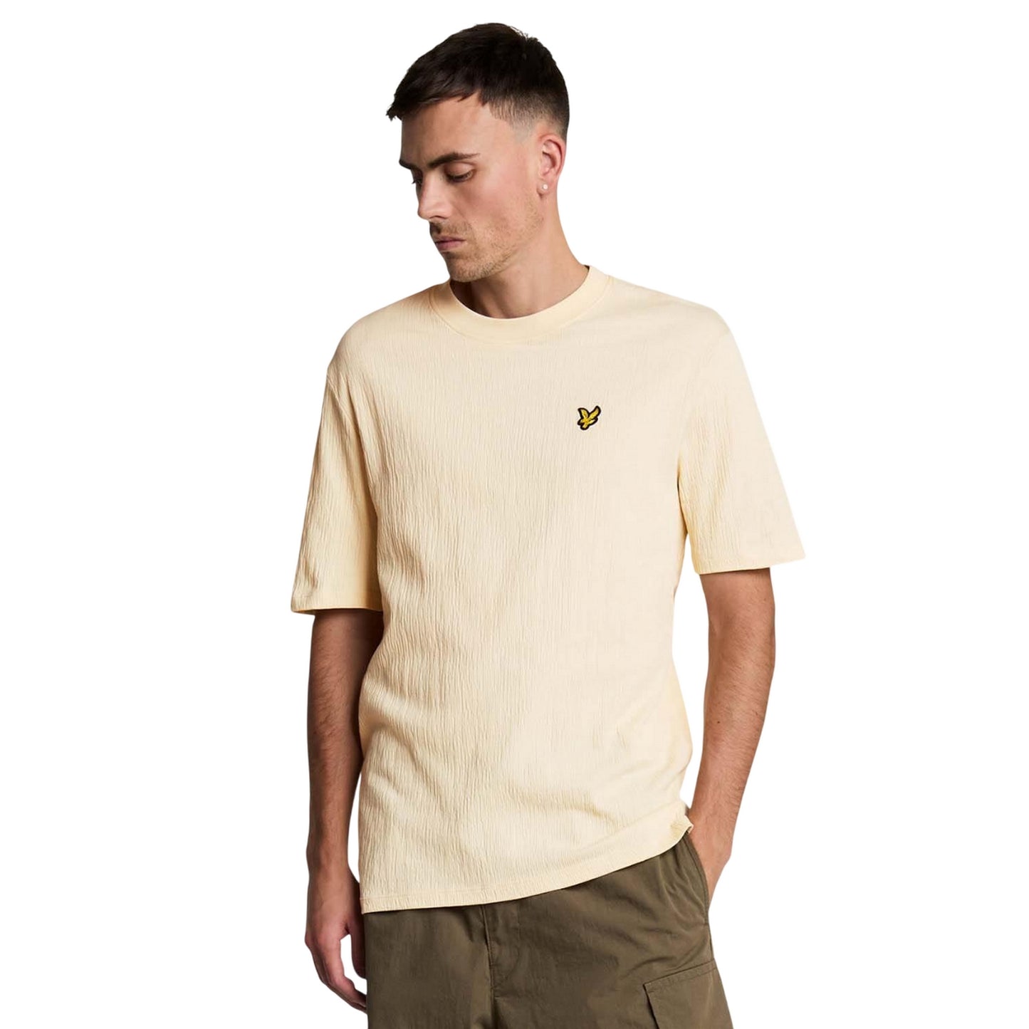 Beige - Lifestyle - Lyle & Scott Mens Crepe T-Shirt