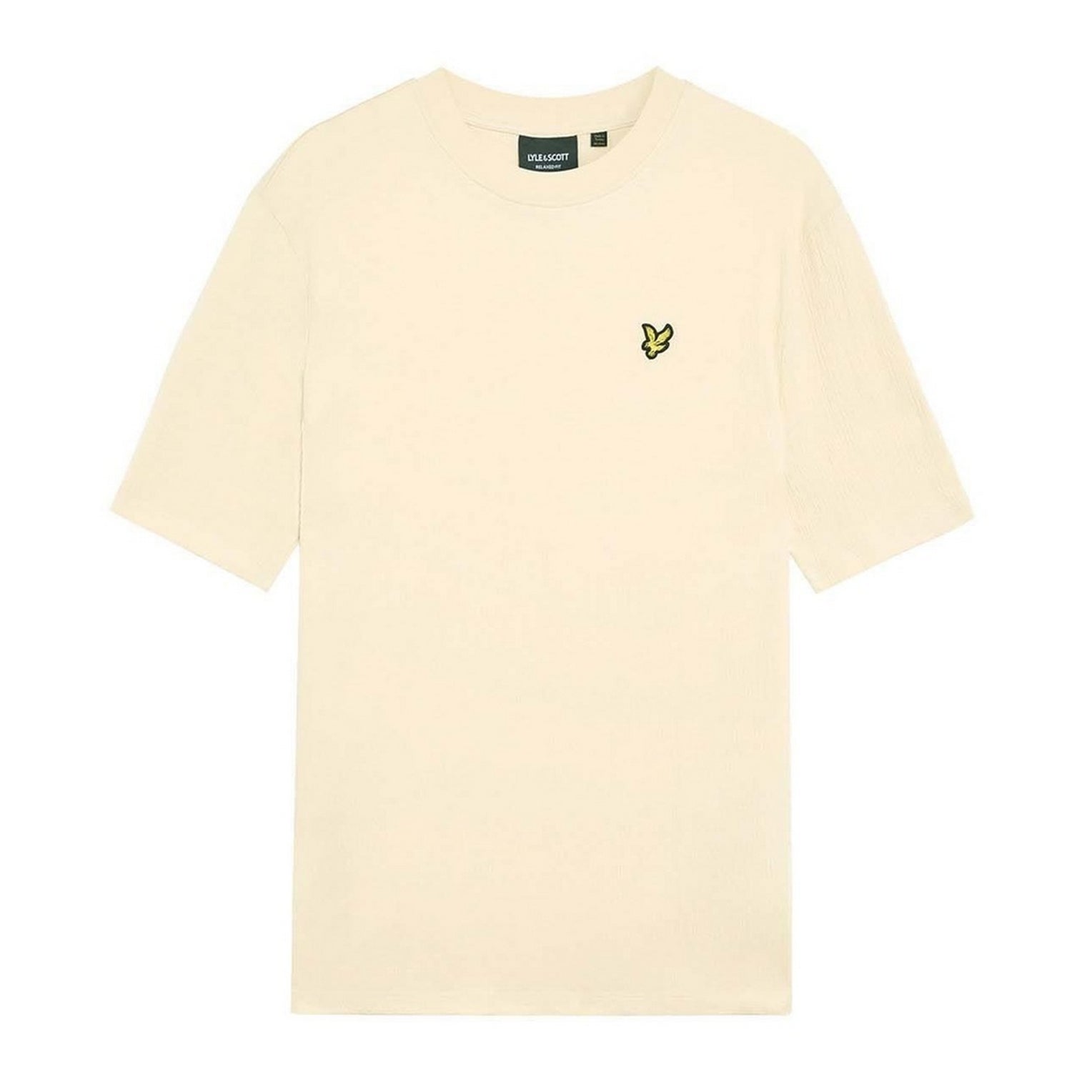 Beige - Front - Lyle & Scott Mens Crepe T-Shirt