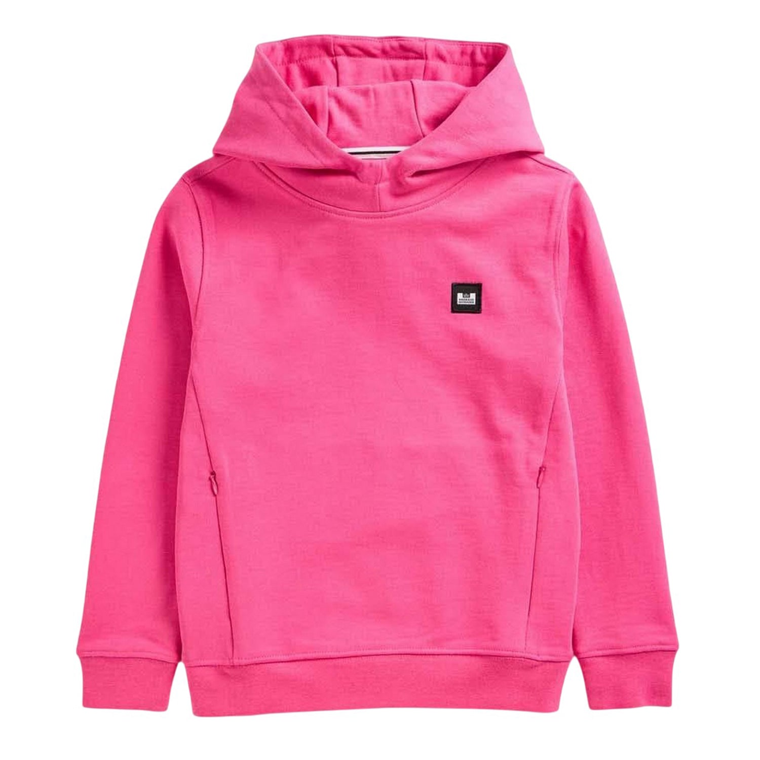 Pink - Front - Weekend Offender Childrens-Kids Ribbe Badge Hoodie
