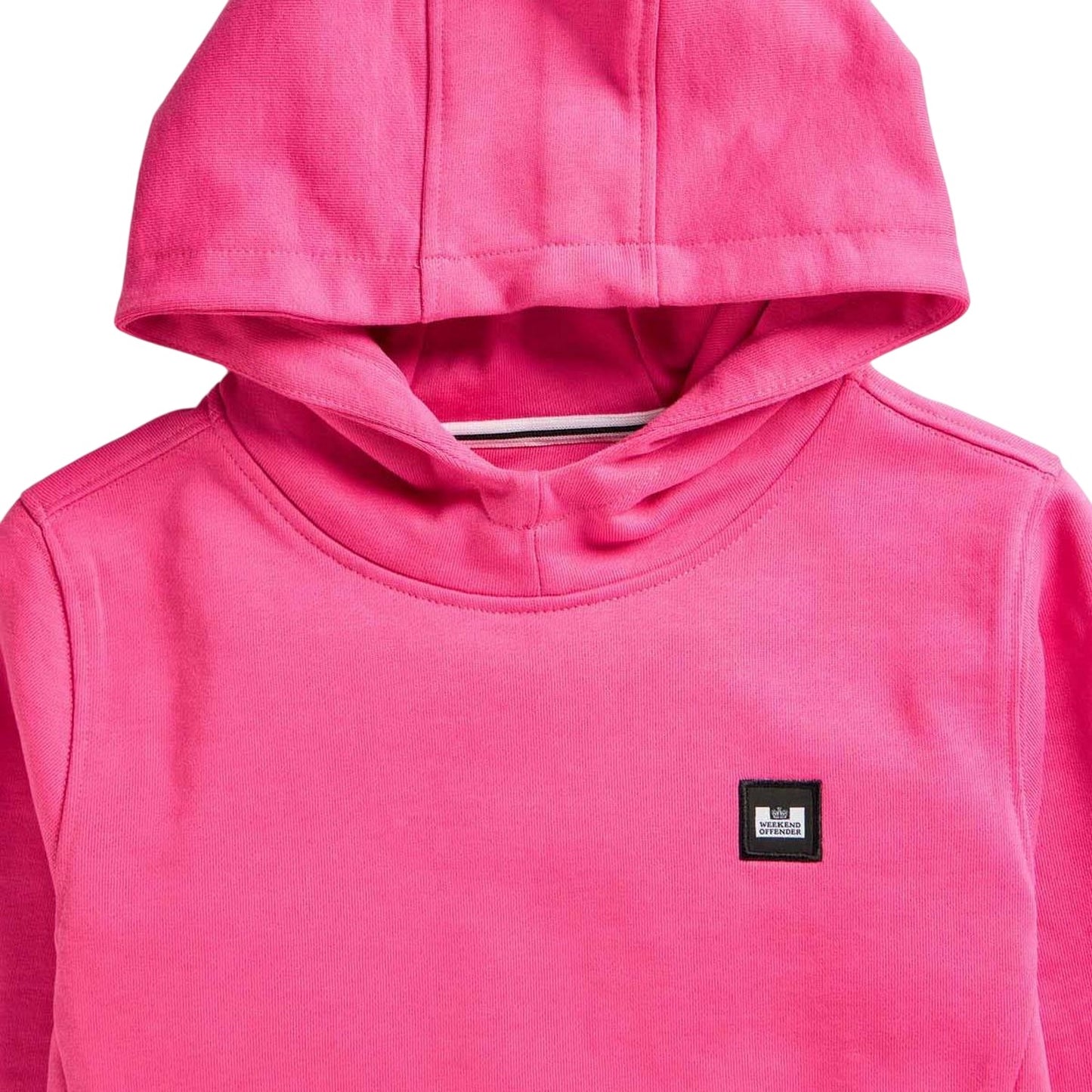 Pink - Side - Weekend Offender Childrens-Kids Ribbe Badge Hoodie