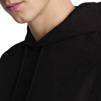 Black - Side - Lyle & Scott Mens Hybrid Softshell Pull Over Hoodie