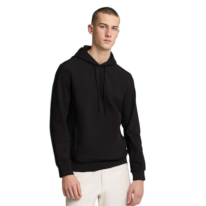 Black - Lifestyle - Lyle & Scott Mens Hybrid Softshell Pull Over Hoodie