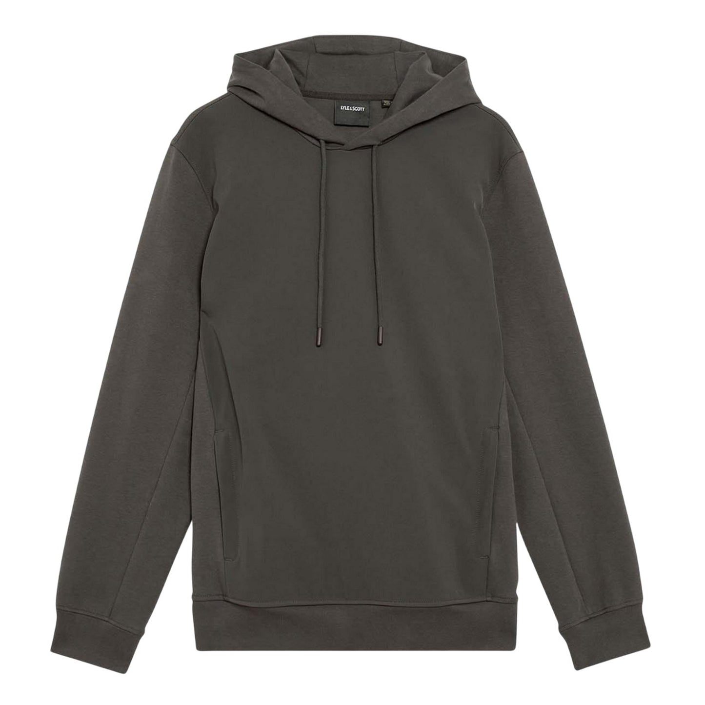 Grey - Front - Lyle & Scott Mens Hybrid Softshell Pull Over Hoodie