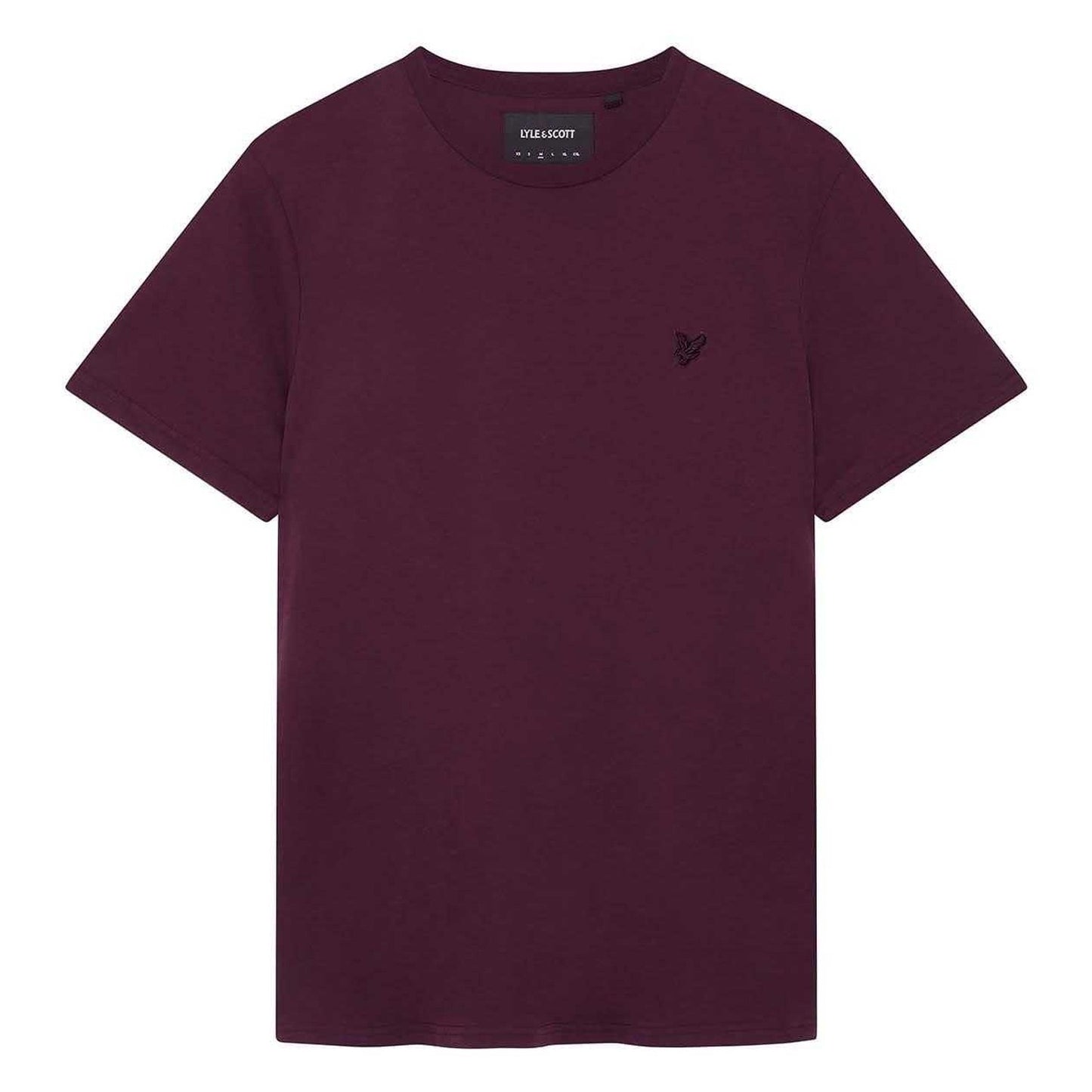 Burgundy - Front - Lyle & Scott Mens Tonal Eagle T-Shirt