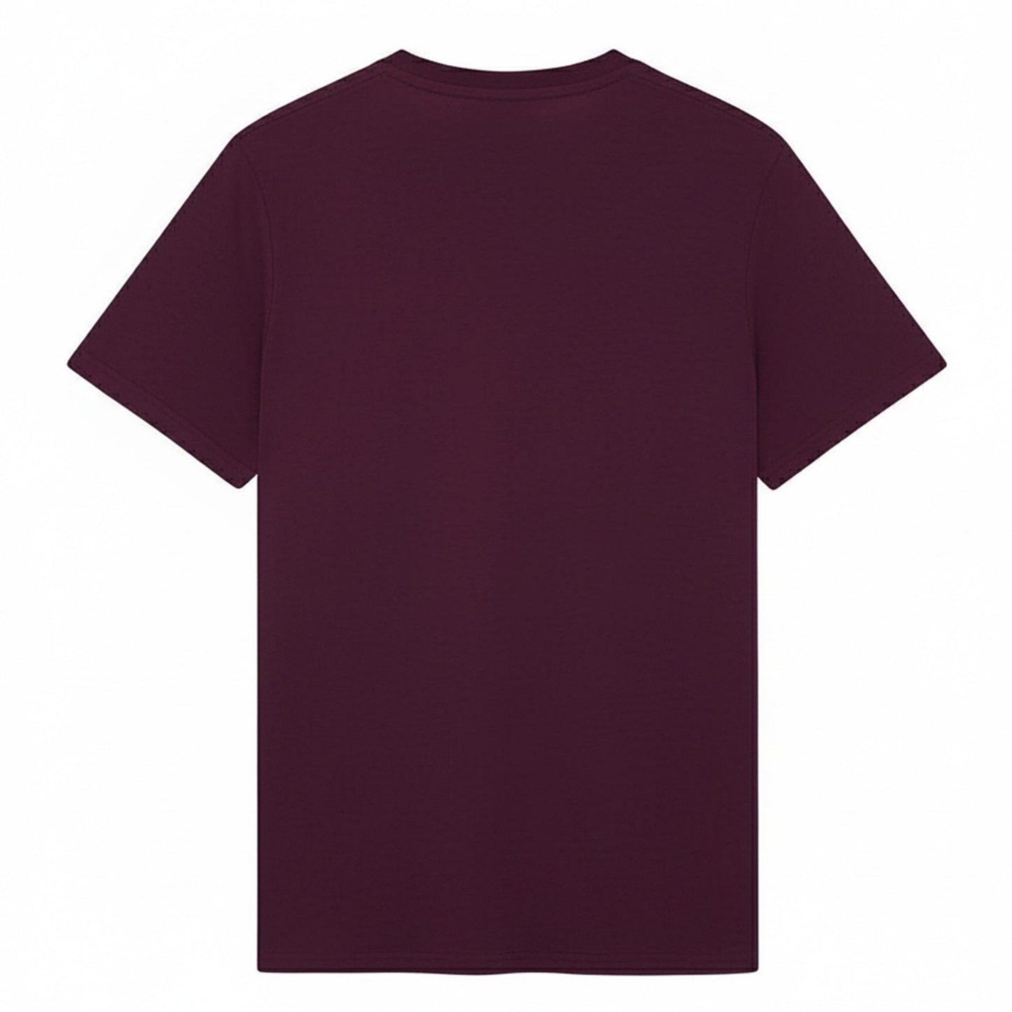 Burgundy - Back - Lyle & Scott Mens Tonal Eagle T-Shirt