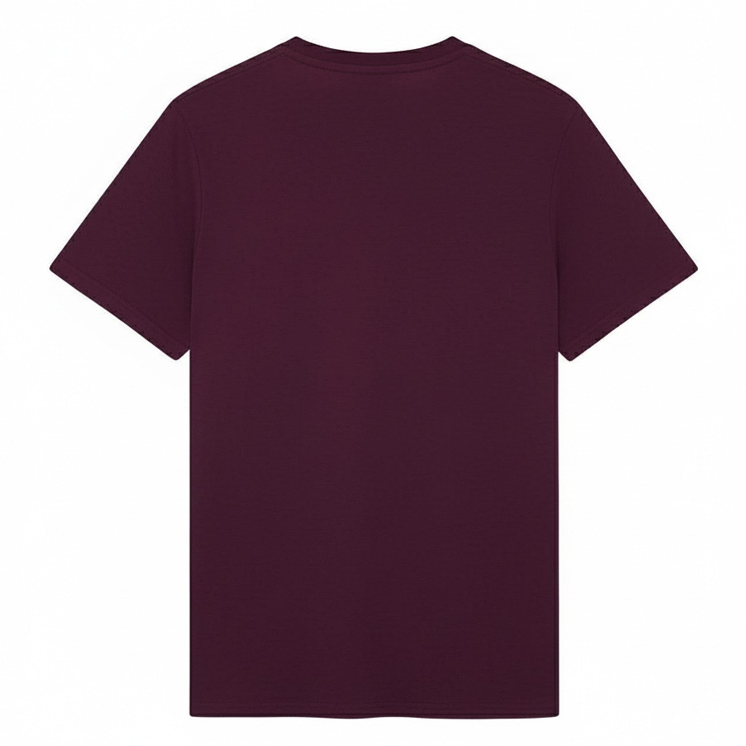 Burgundy - Back - Lyle & Scott Mens Tonal Eagle T-Shirt