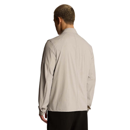 Grey - Pack Shot - Lyle & Scott Mens Nylon Pocket Overshirt