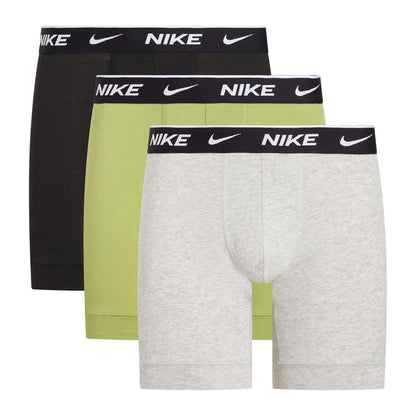 Black-Green-Grey - Front - Nike Mens Boxer Shorts (Pack of 3)