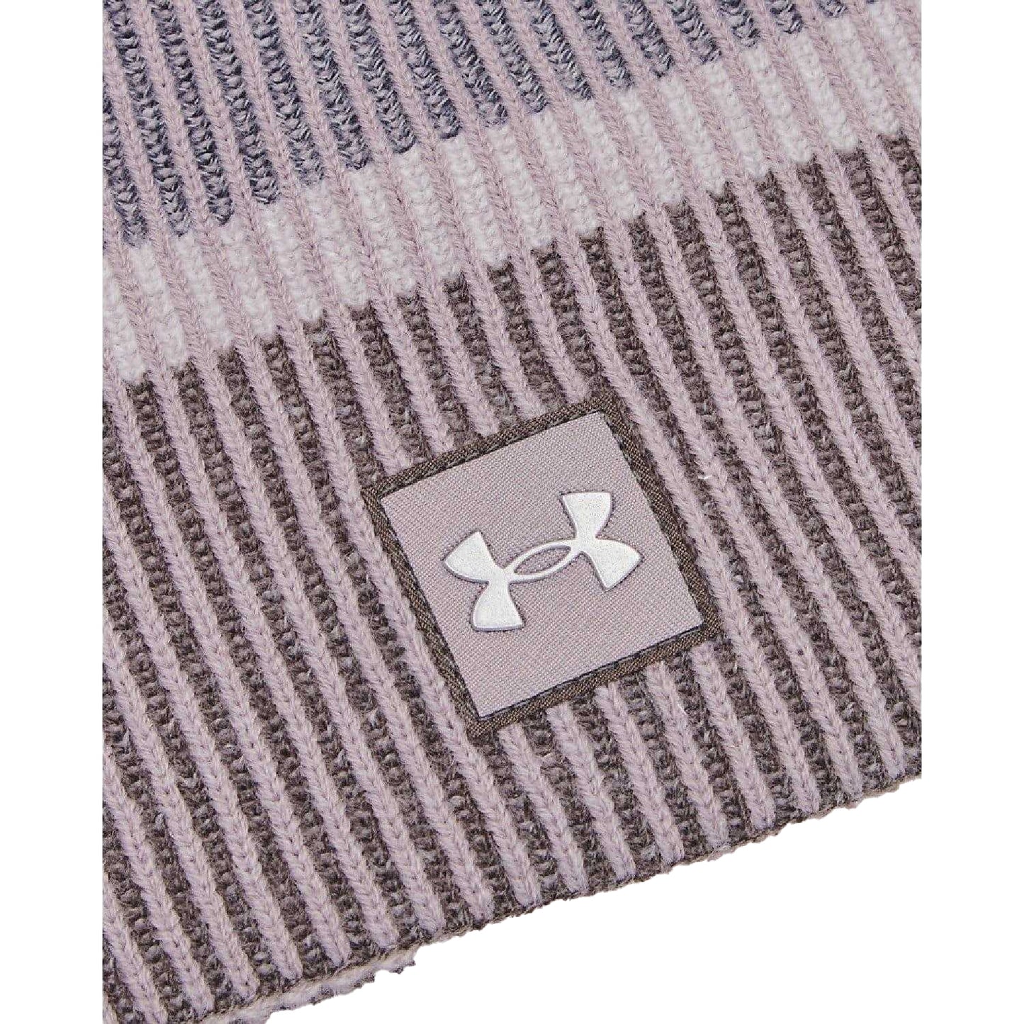 Grey - Back - Under Armour Mens Launch Reflective Beanie