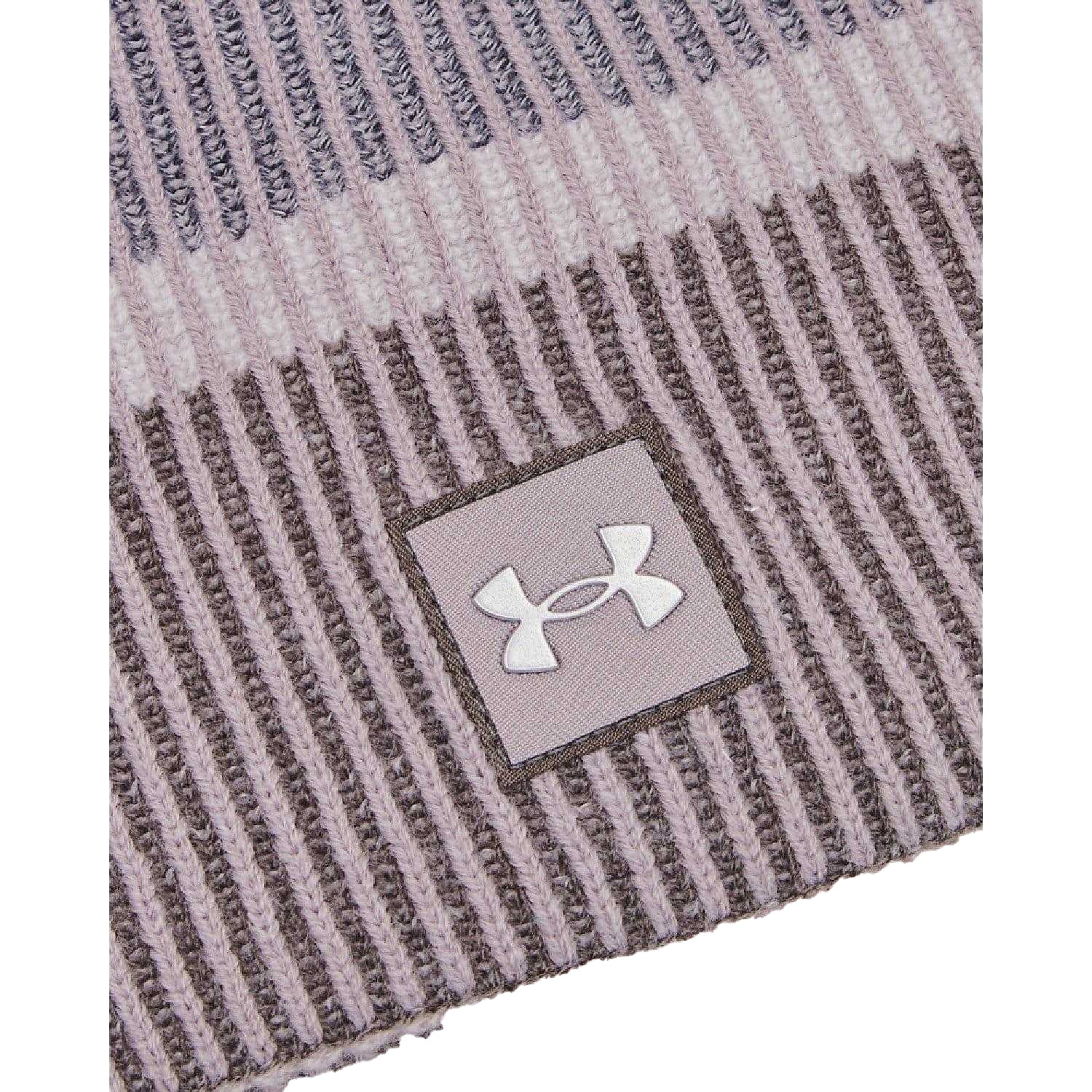 Grey - Back - Under Armour Mens Launch Reflective Beanie