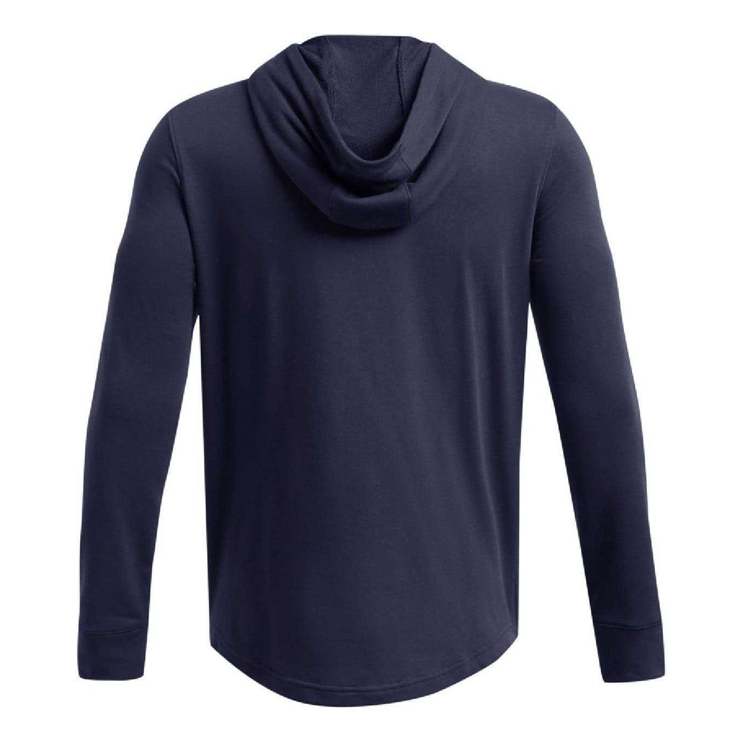 Blue - Back - Under Armour Mens Rival Graphic Terrycloth Hoodie