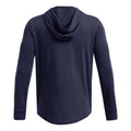 Blue - Back - Under Armour Mens Rival Graphic Terrycloth Hoodie