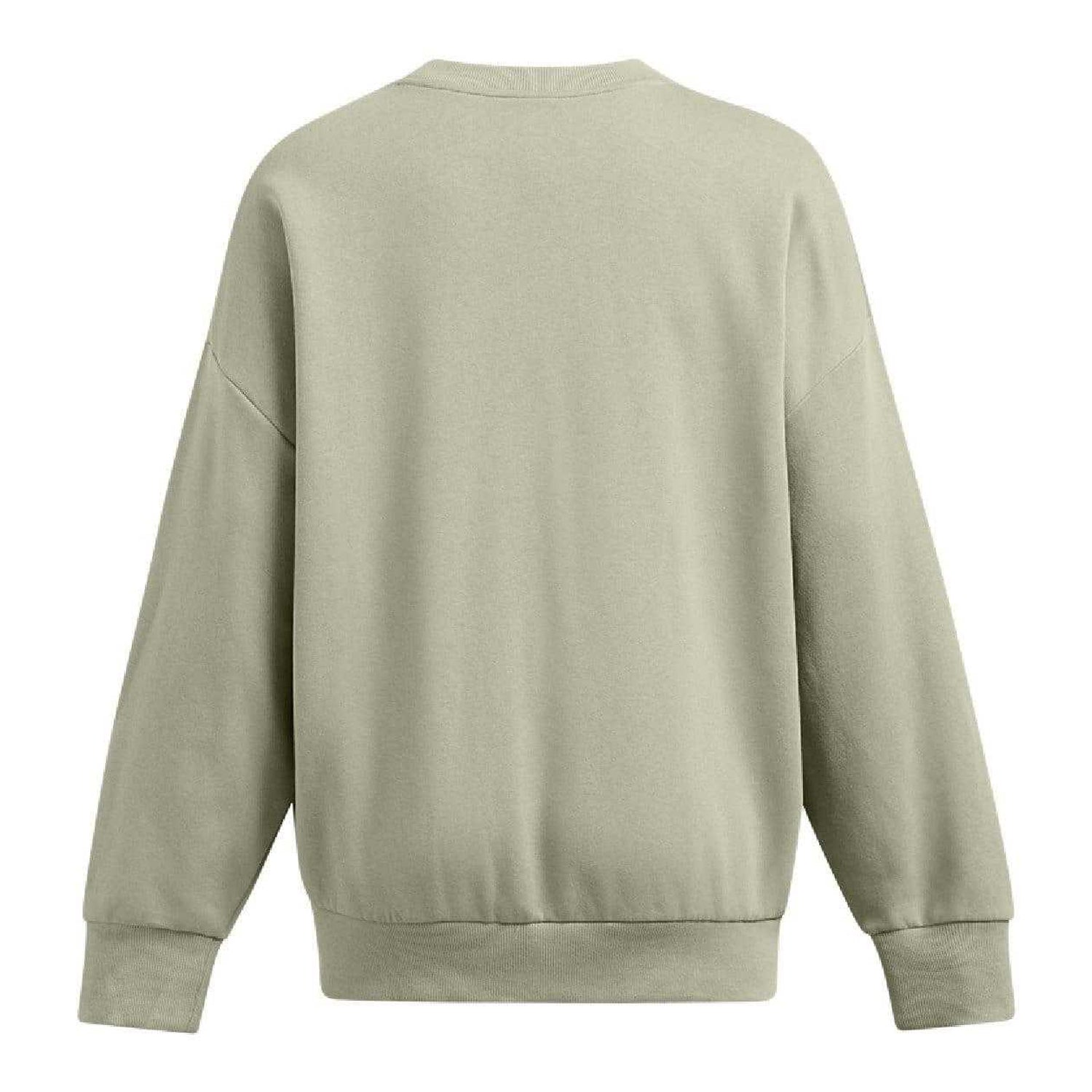 Green - Back - Under Armour Womens-Ladies Fleece Oversized Sweatshirt