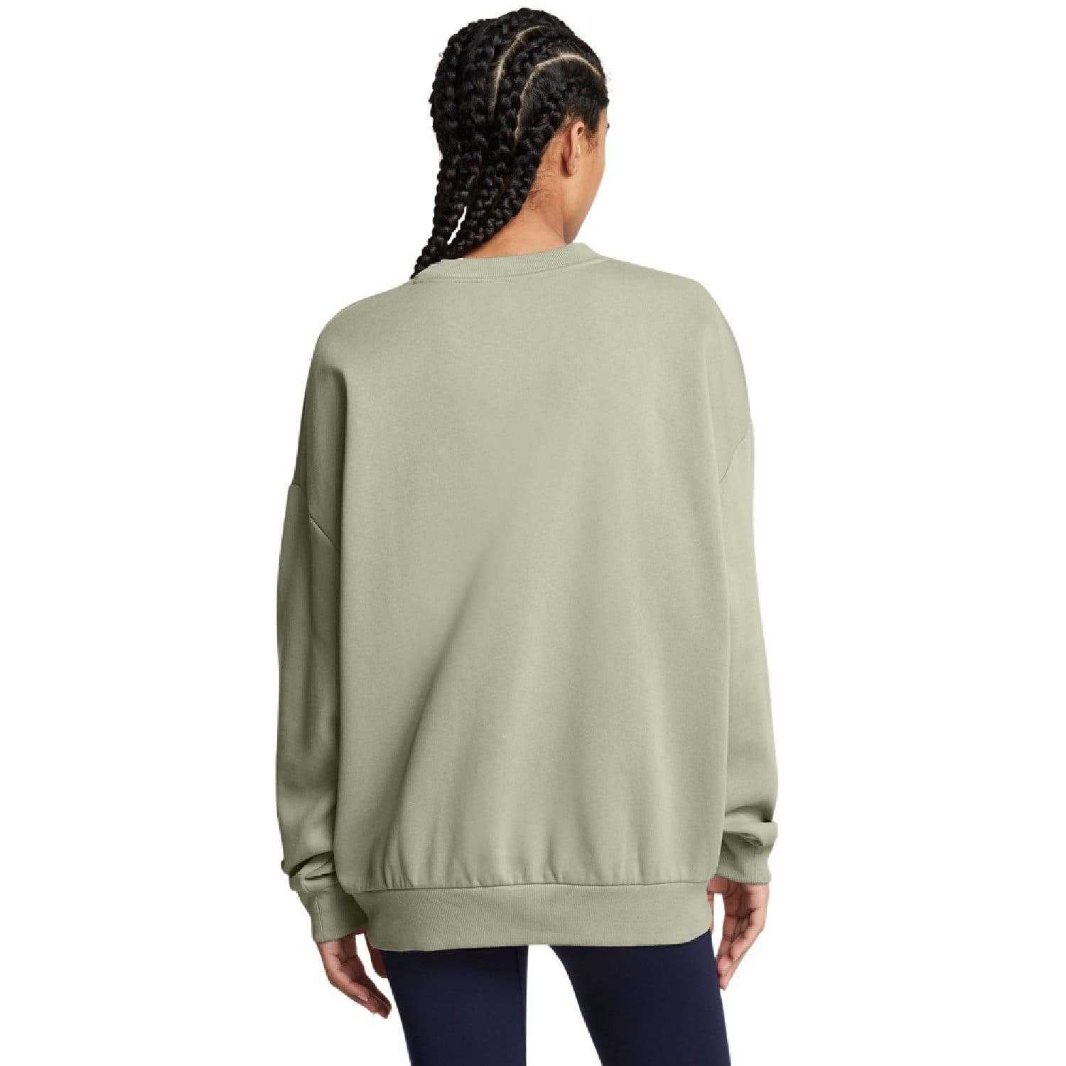 Green - Lifestyle - Under Armour Womens-Ladies Fleece Oversized Sweatshirt