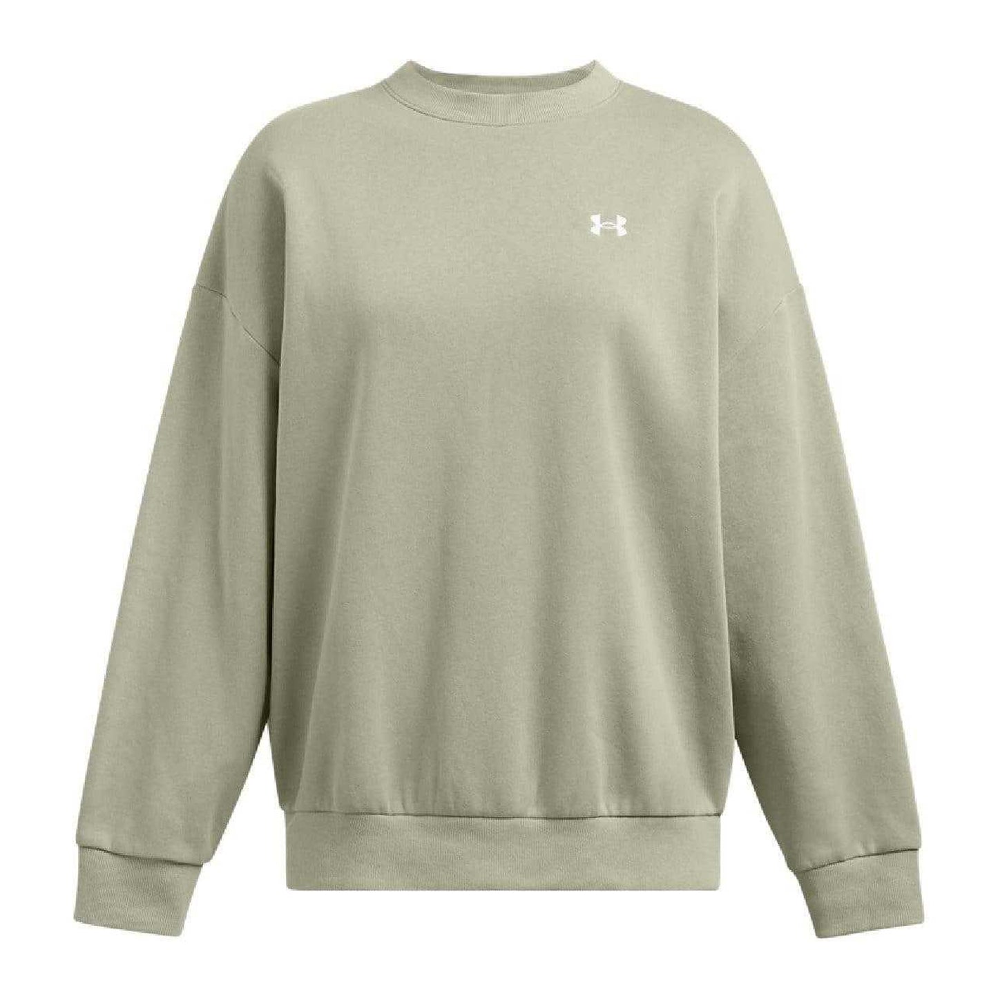 Green - Front - Under Armour Womens-Ladies Fleece Oversized Sweatshirt