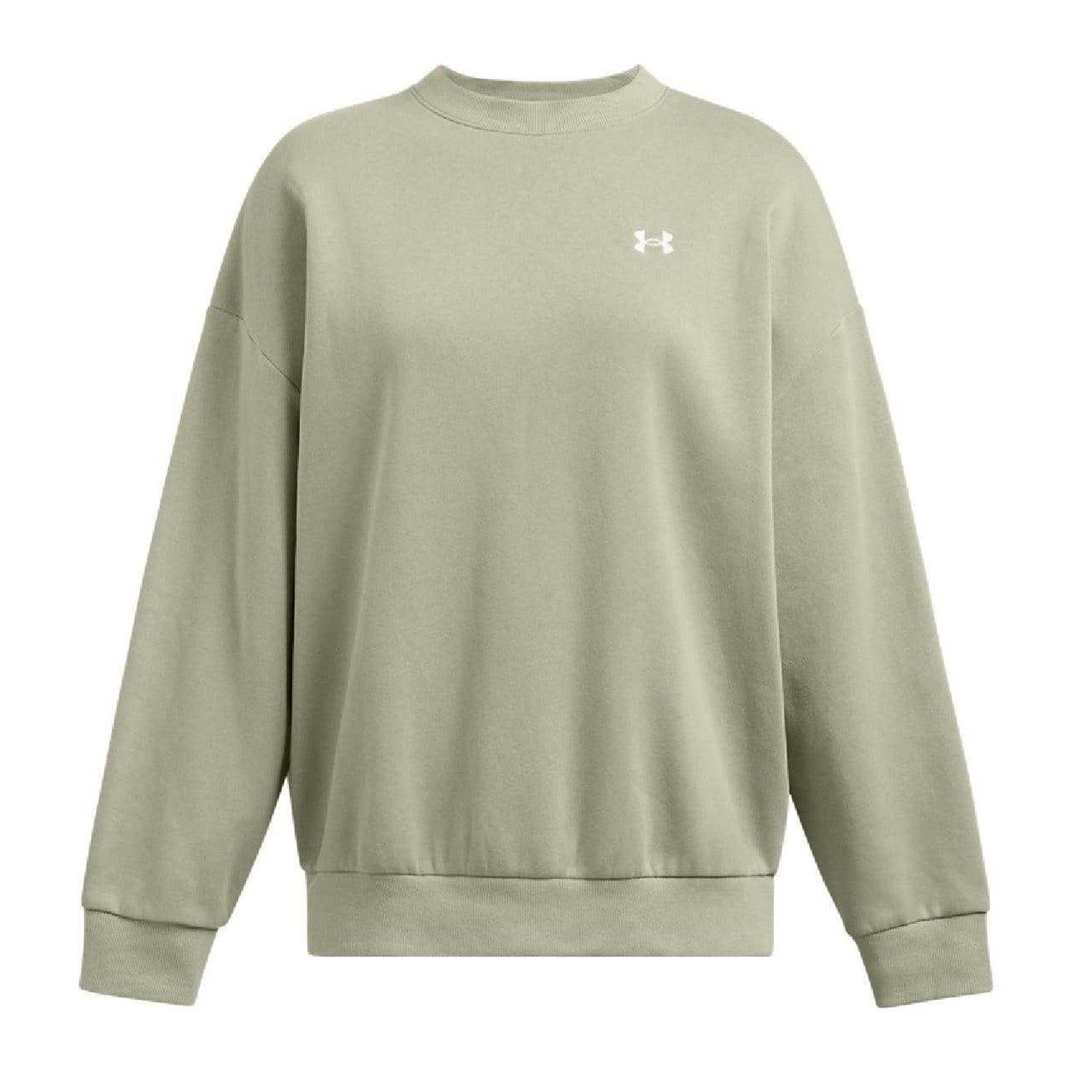 Green - Front - Under Armour Womens-Ladies Fleece Oversized Sweatshirt