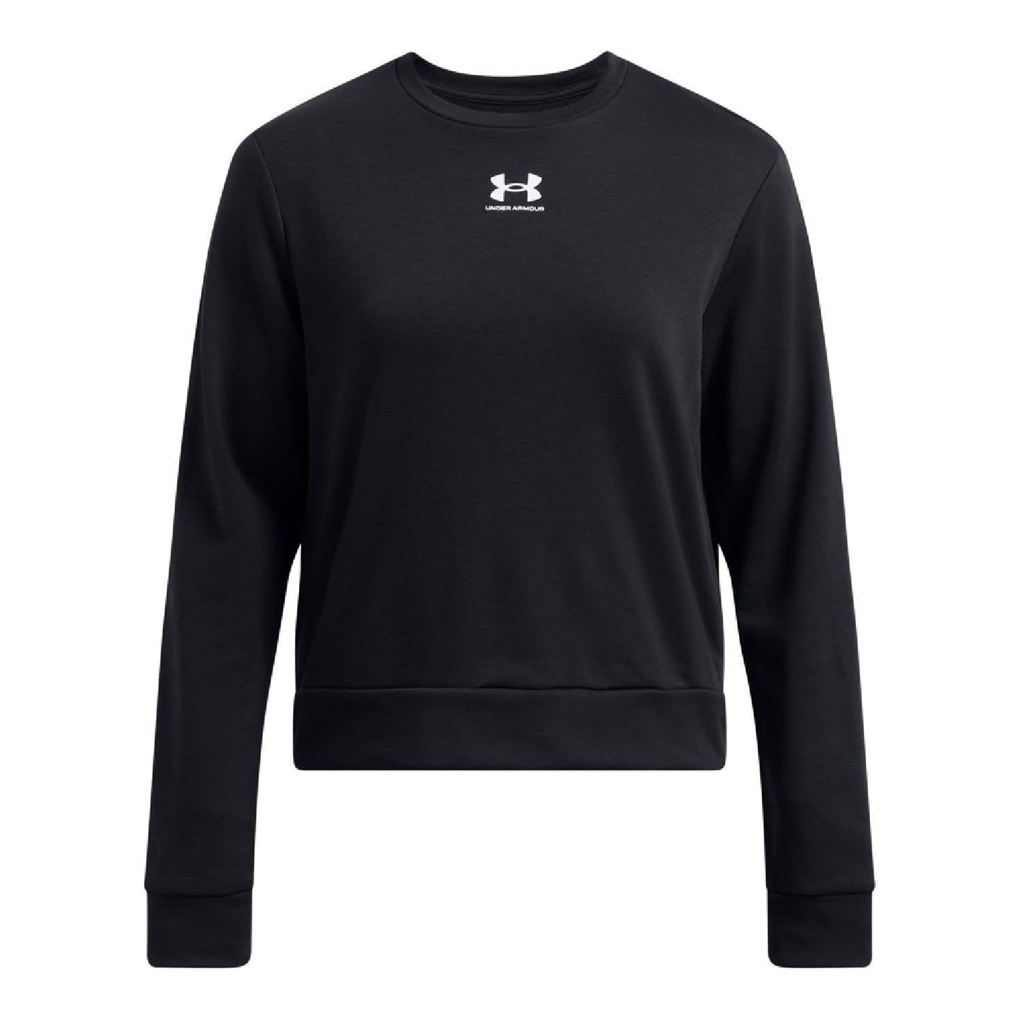 Black - Front - Under Armour Womens-Ladies French Terry Sweatshirt