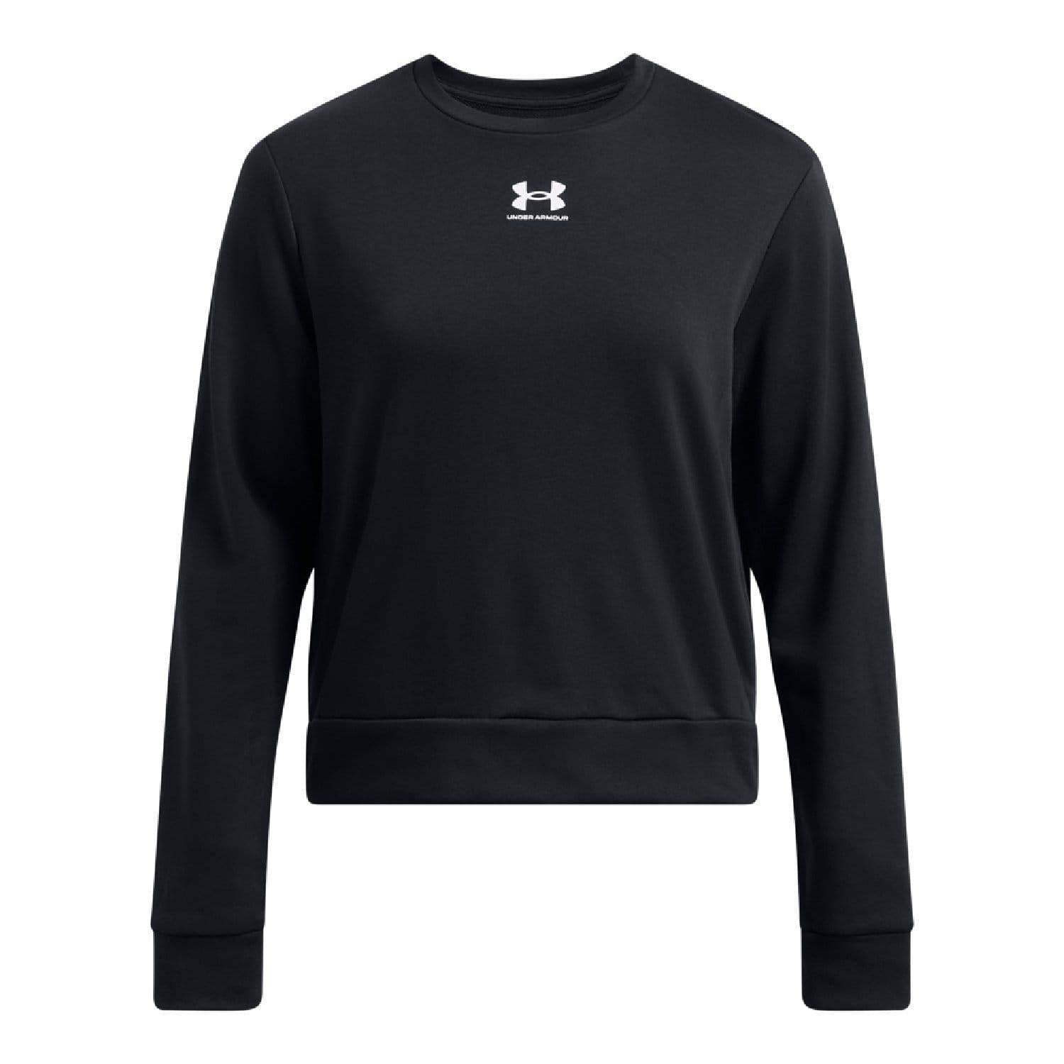 Black - Front - Under Armour Womens-Ladies French Terry Sweatshirt